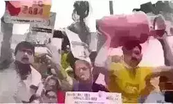 Indore Congress releases postage stamps to protest against LPG, petrol price hike